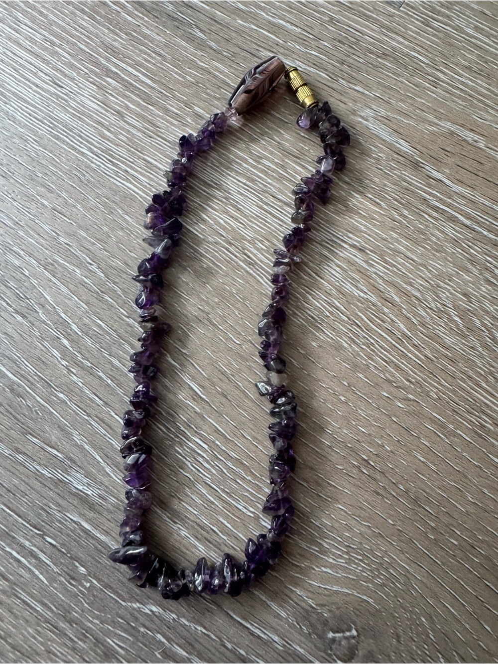 Amethyst choker necklace